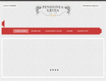 Tablet Screenshot of pensiuneagruia.ro